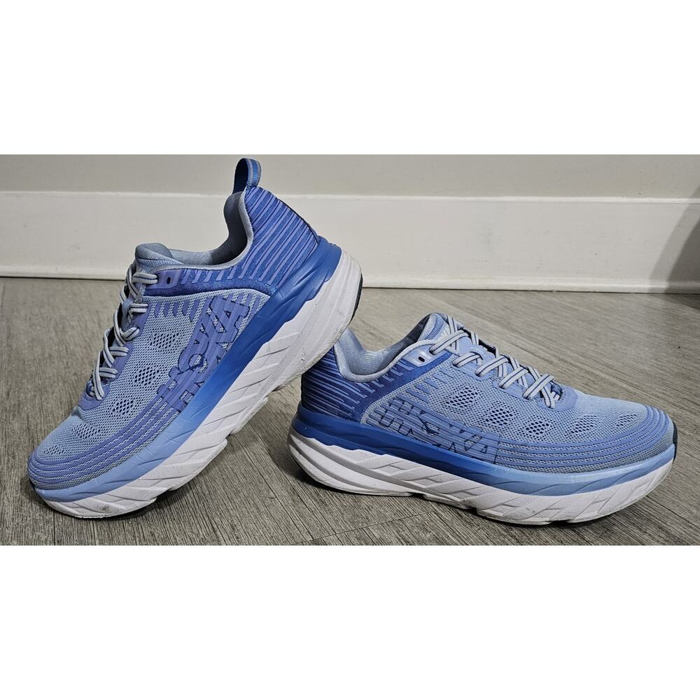 Hoka One One Bondi 6 Women’s Running Shoes Blue Athletic Sneakers Size 8.5 - Picture 9 of 11